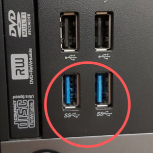 Example of USB2 and USB3 Ports